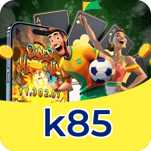 Números do app k85 em material de marketing — ilustração, não auditoria